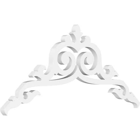 Ekena Millwork Pitch Baile Architectural Grade PVC Gable Pediment, 36"W x 15"H x 1"P (10/12) GPP036X015X100BAI